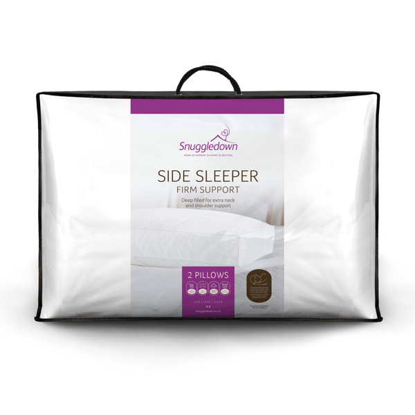Snuggledown Side Sleeper Firm Support Pillow & Reviews Wayfair.co.uk